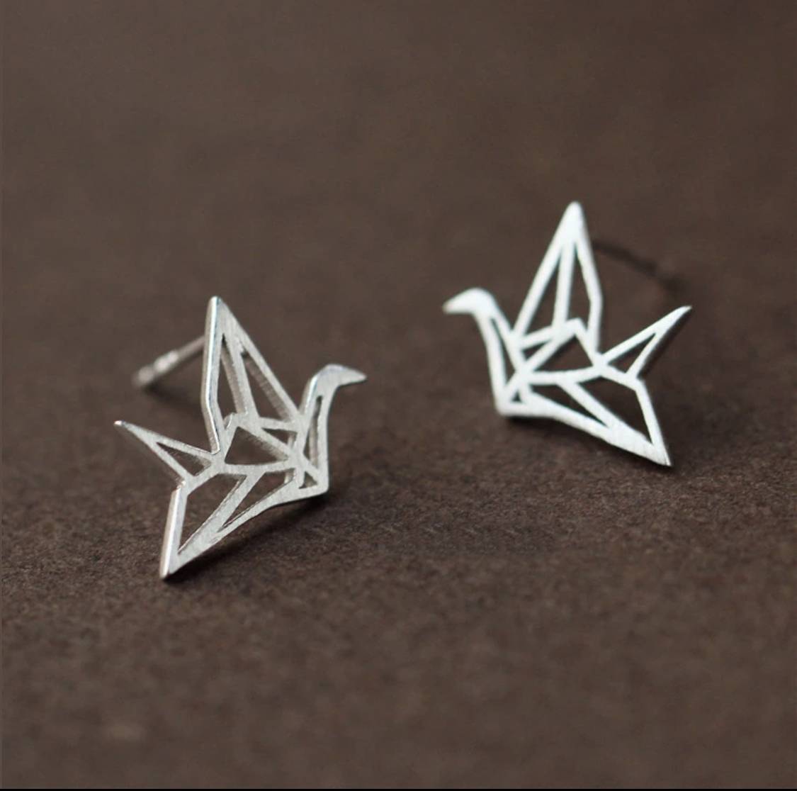 Cercei argint Origami